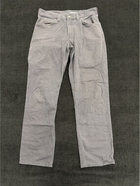 Carhartt Relaxed Fit Gray Cotton Blend Pants Size 32x32
